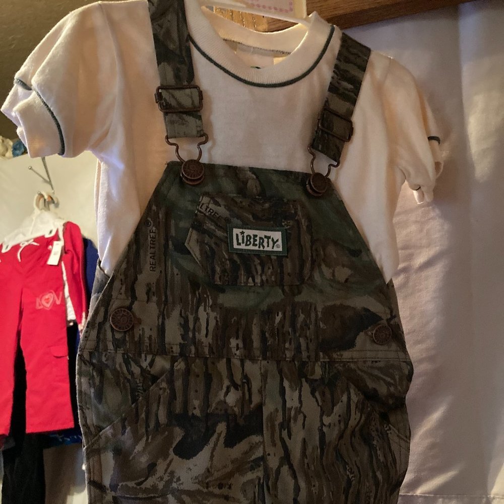 LIBERTY MADE IN USA SHIRT AND SHORT OVERALLS NEW